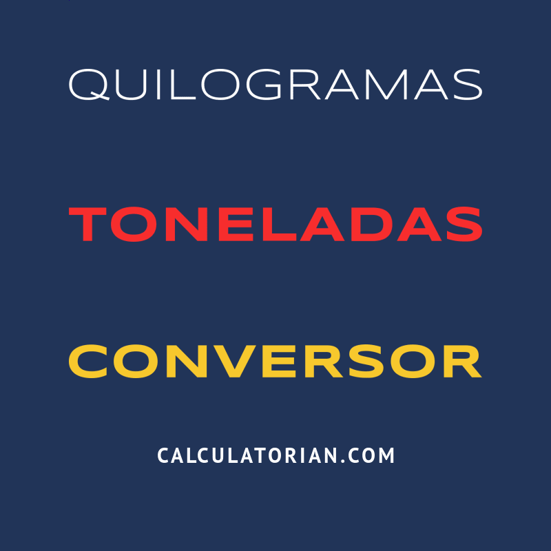 Converter De Quilogramas Para Toneladas